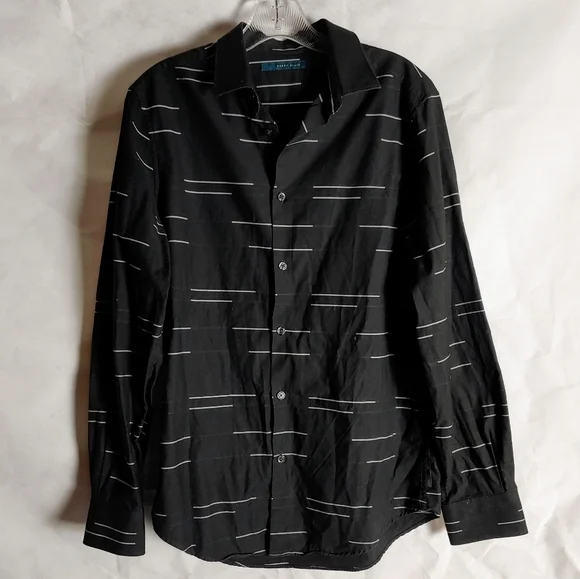 perry ellis black dress shirt Amazon.com: Perry Ellis Men's Solid Long Sleeve Dress Shirt, Slim Fit,  Point Collar, Lightweight Stretch Fabric, Black, Small : Clothing, Shoes &  Jewelry